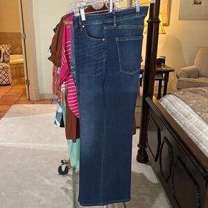 White House Black Market Dark Blue Straight-Leg Jeans